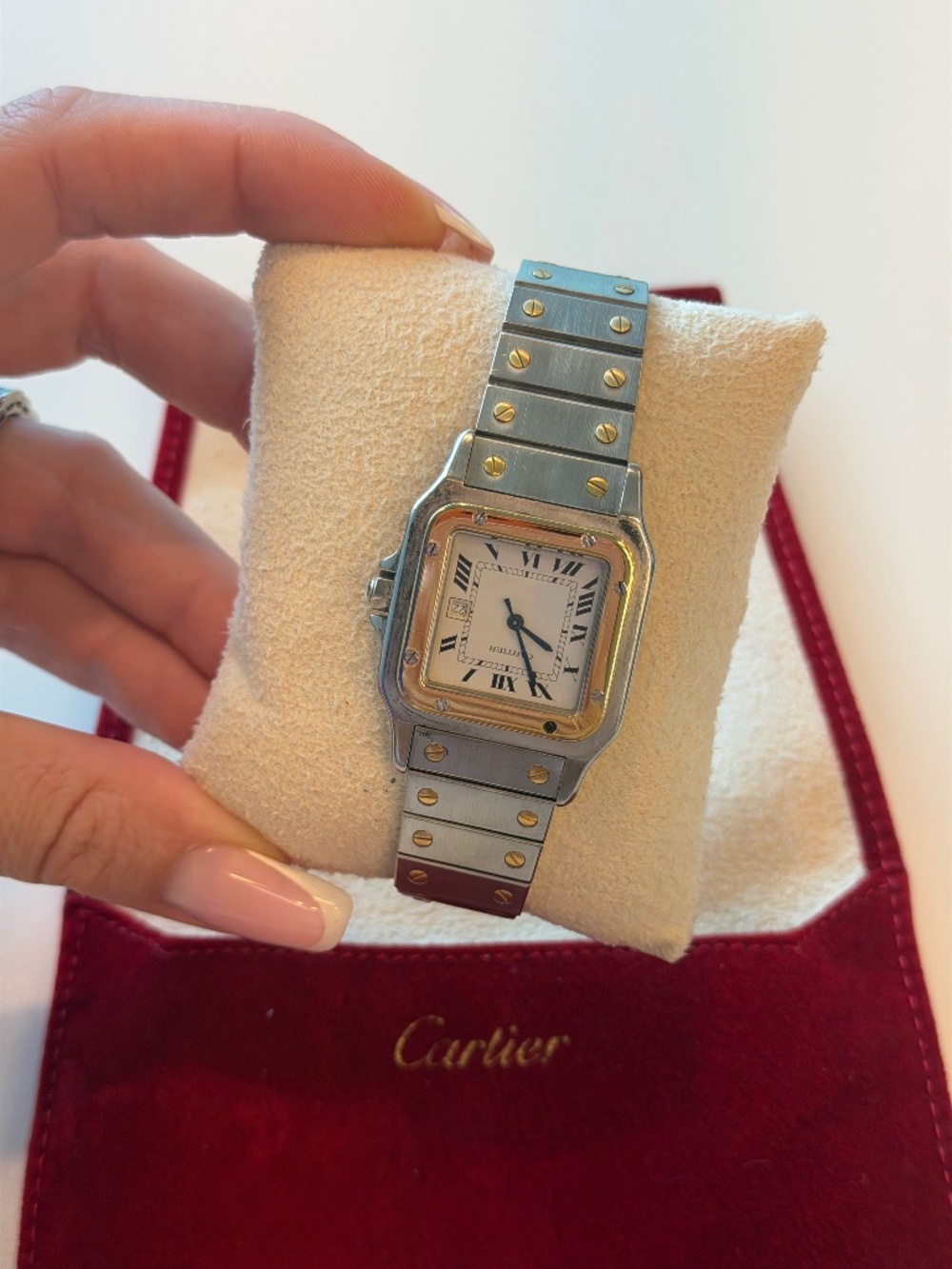 Cartier Santos Galbée 2961 Automatic Two-Tone 18K Gold & Steel Watch